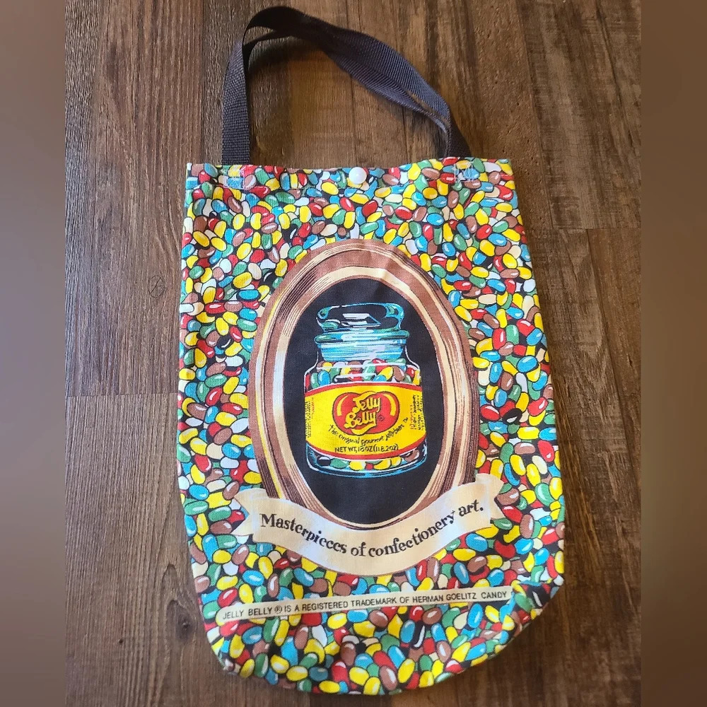 Vintage Jelly Belly Jelly Bean Canvas Tote Bag